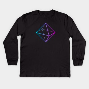 3d geometric Kids Long Sleeve T-Shirt